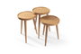 Hanah Home Polen 3 - Oak Juego de Mesas Apilables